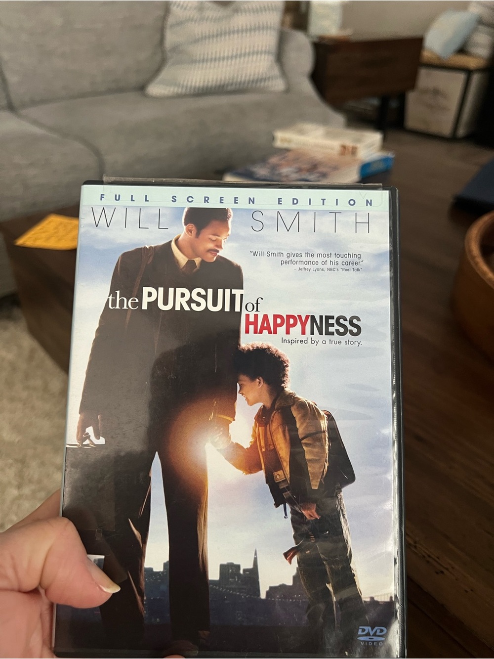 The Pursuit of Happyness (Will Smith) DVD - Blue/White Cover